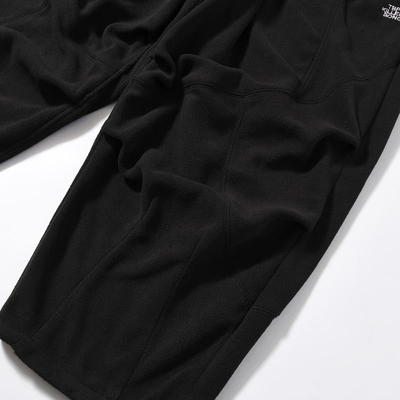 FLEECE BALLOON PANTS -BLACK-