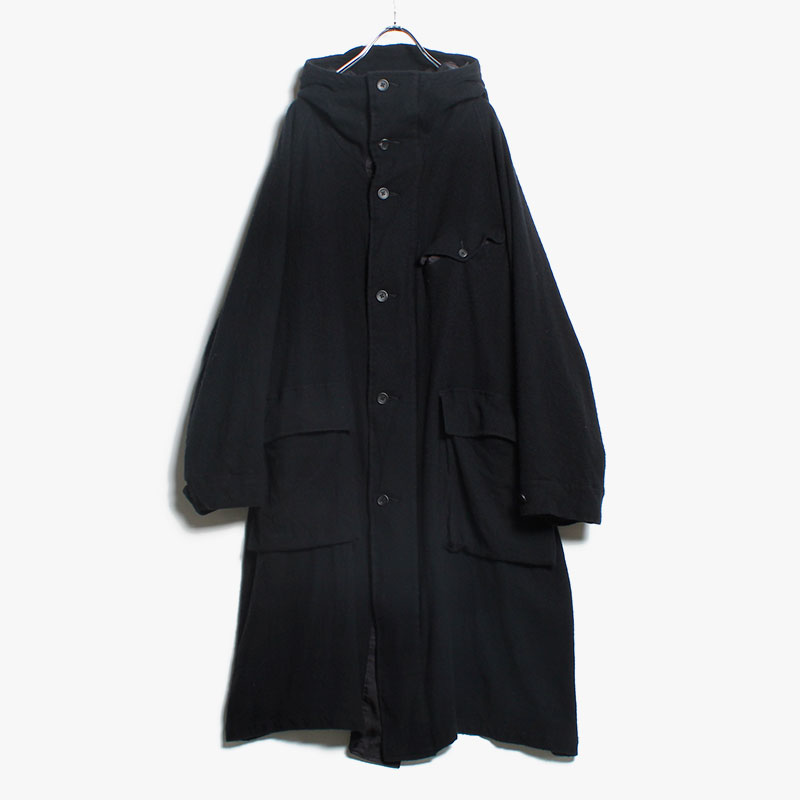 PARKA COAT -BLACK-