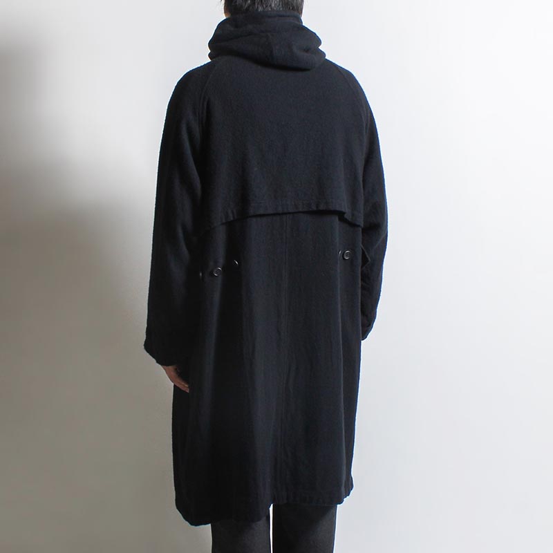 PARKA COAT -BLACK-