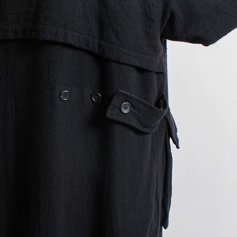 PARKA COAT -BLACK-