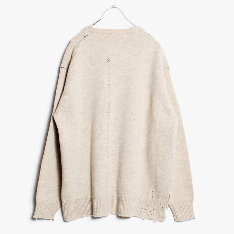 CHUNKY CREW KNIT -IVORY-