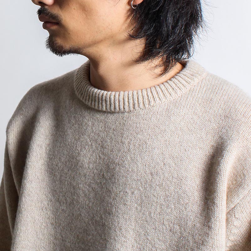 CHUNKY CREW KNIT -IVORY-