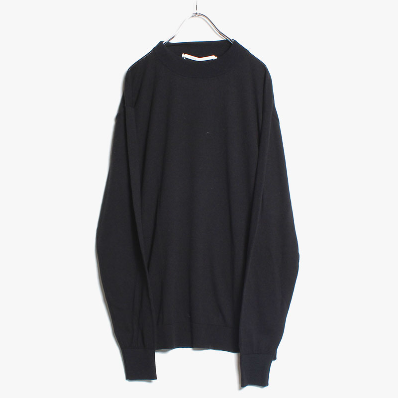 KNITTED LONG SLEEVE -BLACK-