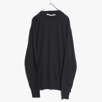 KNITTED LONG SLEEVE -BLACK-