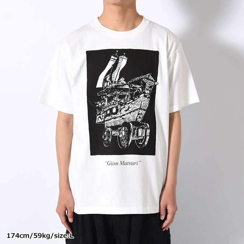 Gion Matsuri SOUVENIR TEE SHIRT -WHITE-