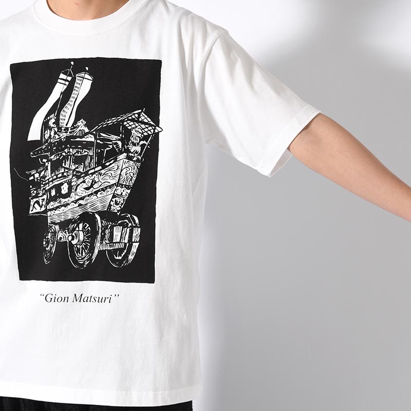 Gion Matsuri SOUVENIR TEE SHIRT -WHITE-