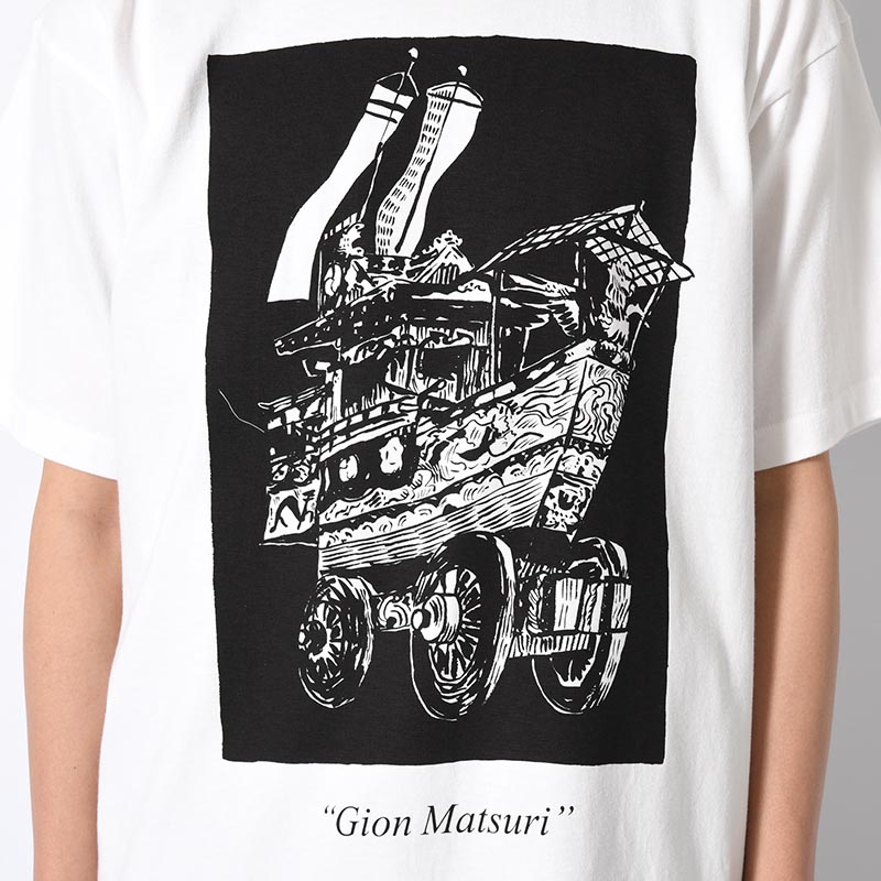 Gion Matsuri SOUVENIR TEE SHIRT -WHITE-