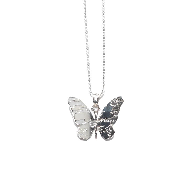 BUTTERFLY NECKLACE -SILVER-