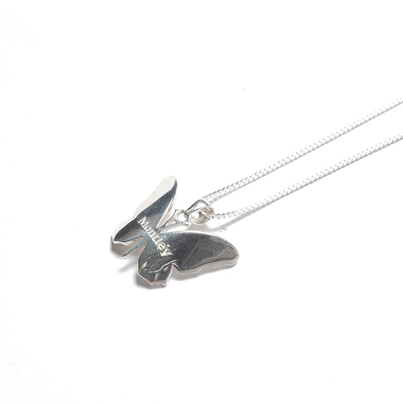 BUTTERFLY NECKLACE -SILVER-