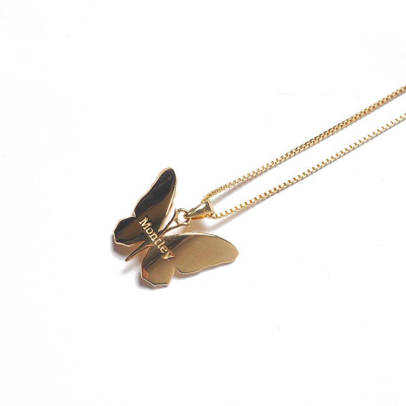 BUTTERFLY NECKLACE -GOLD-