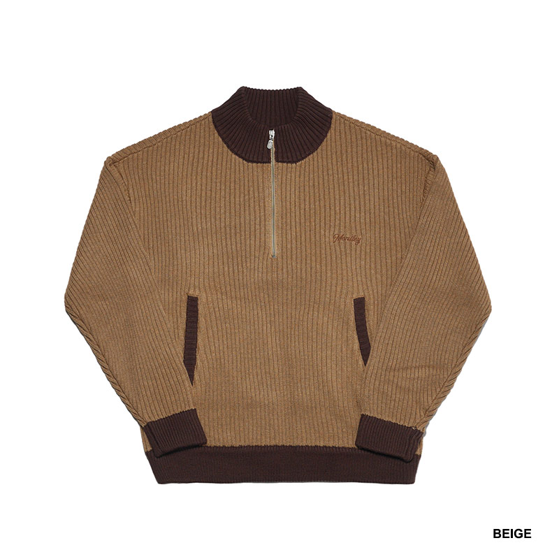 HALF ZIP KNIT -3.COLOR-