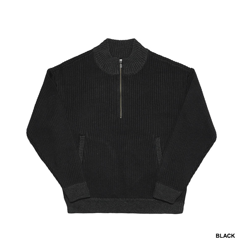 HALF ZIP KNIT -3.COLOR-