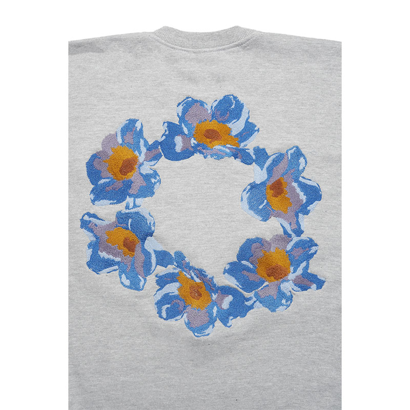 CIRCLE FLOWER CREW SW -3.COLOR-