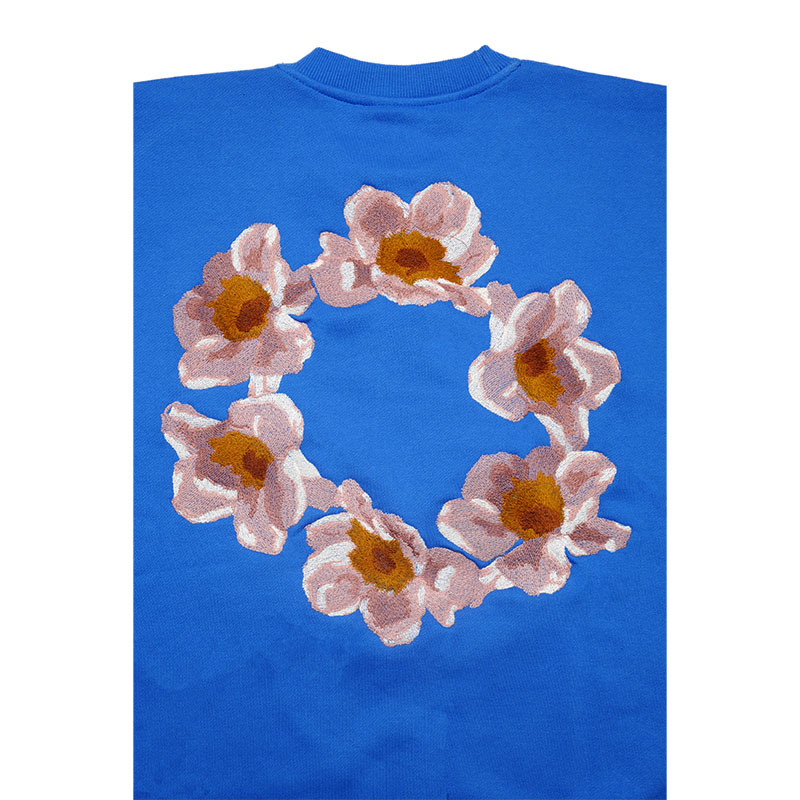 CIRCLE FLOWER CREW SW -3.COLOR-