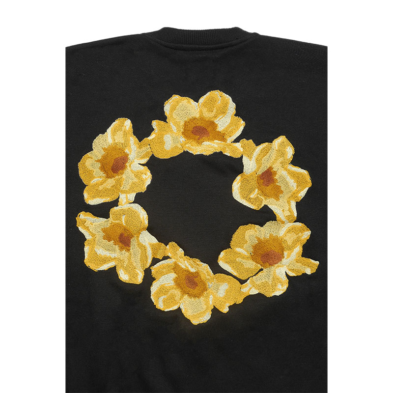 CIRCLE FLOWER CREW SW -3.COLOR-