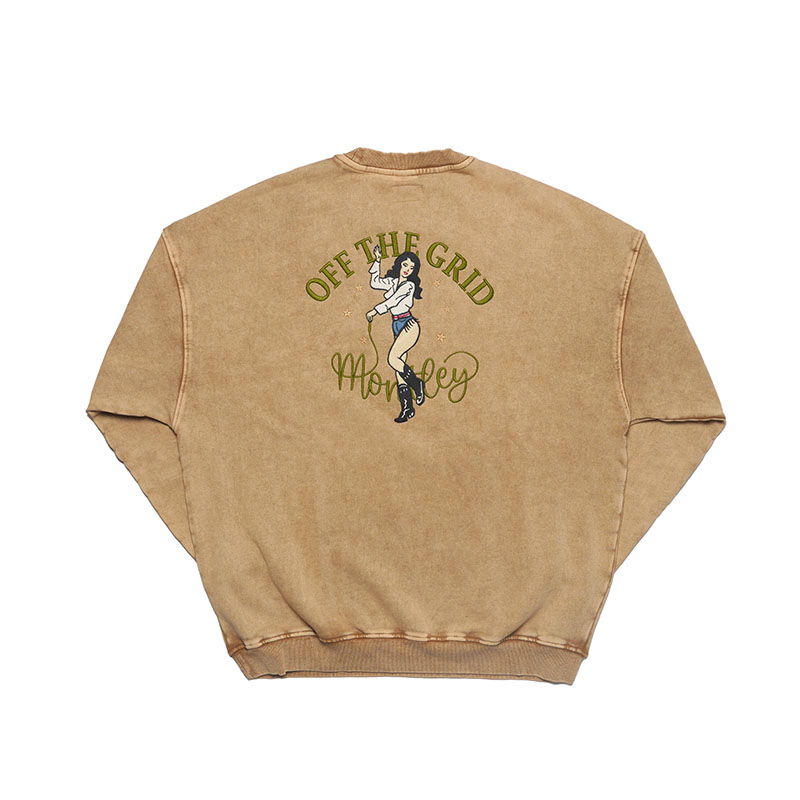 LADY VINTAGE CREW SW -3.COLOR-(BEIGE)