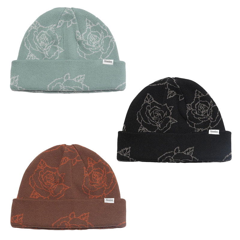 ROSE KNIT CAP -3.COLOR-