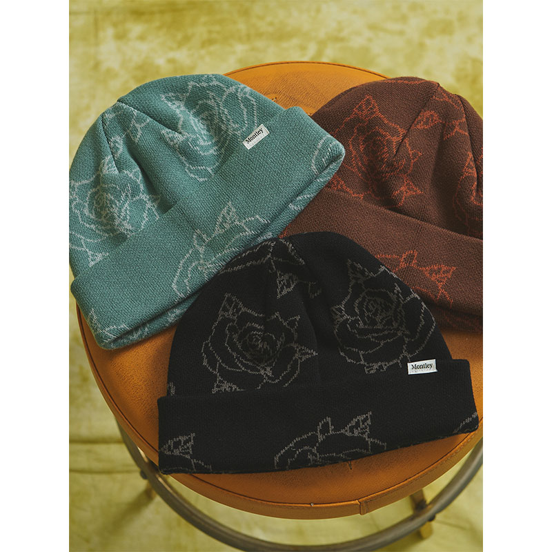 ROSE KNIT CAP -3.COLOR-