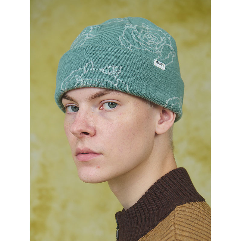 ROSE KNIT CAP -3.COLOR-