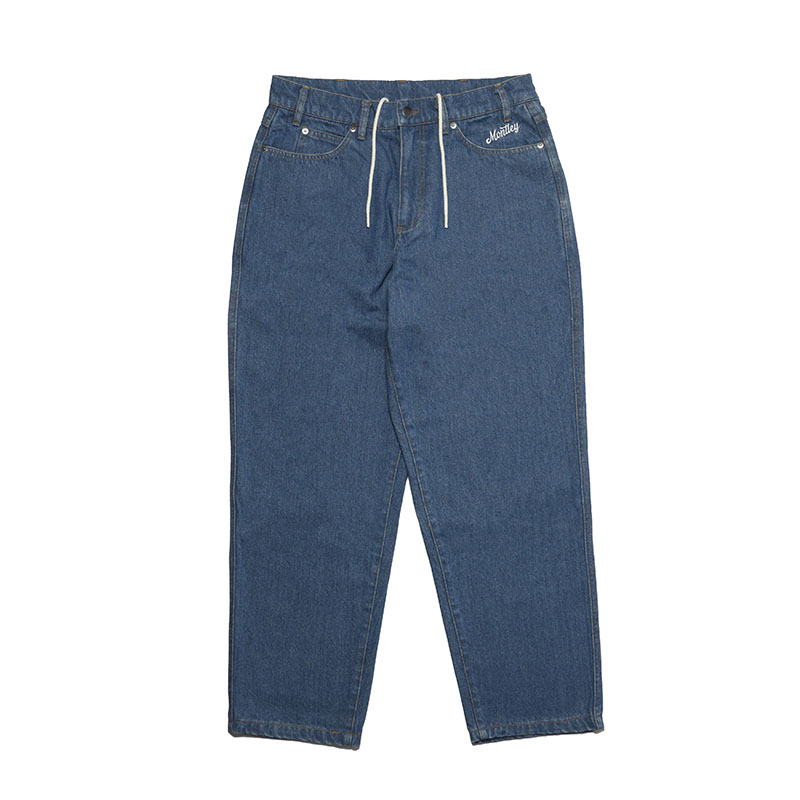 DENIM PANTS -NAVY-