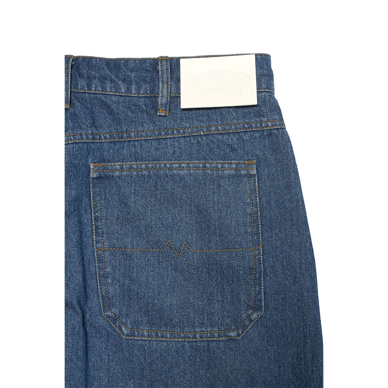 DENIM PANTS -NAVY-