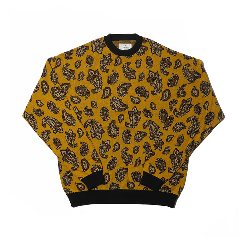 PAISLEY CREW KNIT -3.COLOR-(YELLOW)