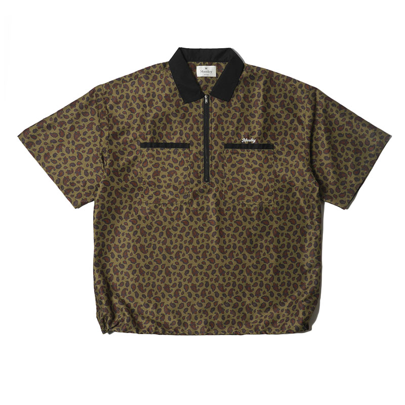 PAISLEY HALF ZIP SHIRT -3.COLOR-