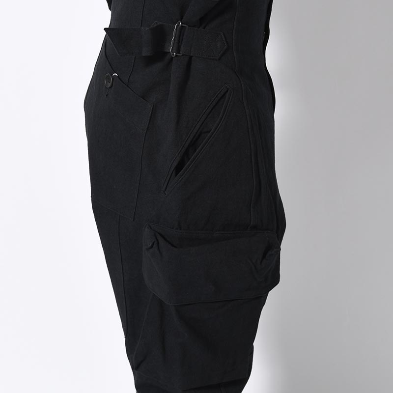 STEREOSCOPIC POCKET PANTS -BLACK-