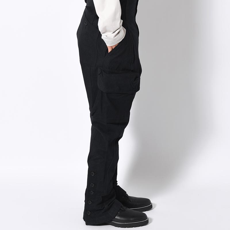 STEREOSCOPIC POCKET PANTS -BLACK-