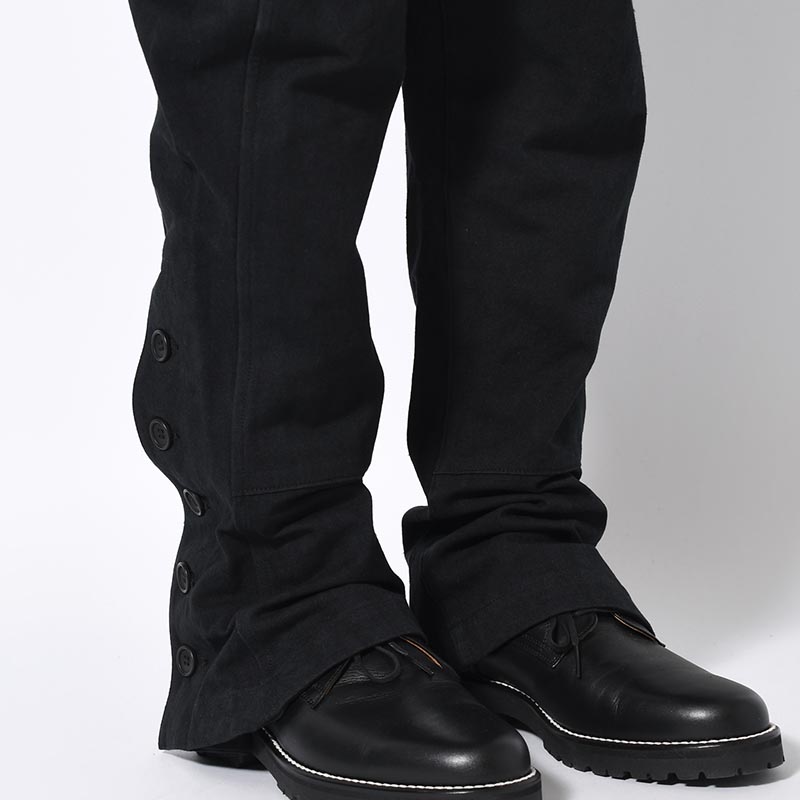 STEREOSCOPIC POCKET PANTS -BLACK-