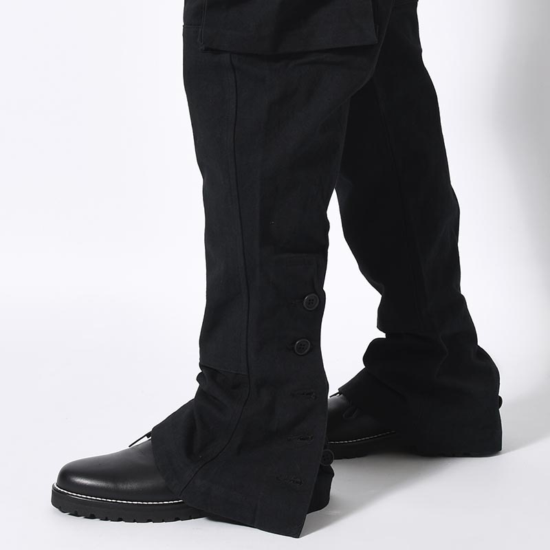 STEREOSCOPIC POCKET PANTS -BLACK-