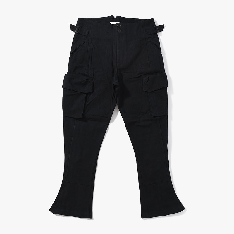 STEREOSCOPIC POCKET PANTS -BLACK-