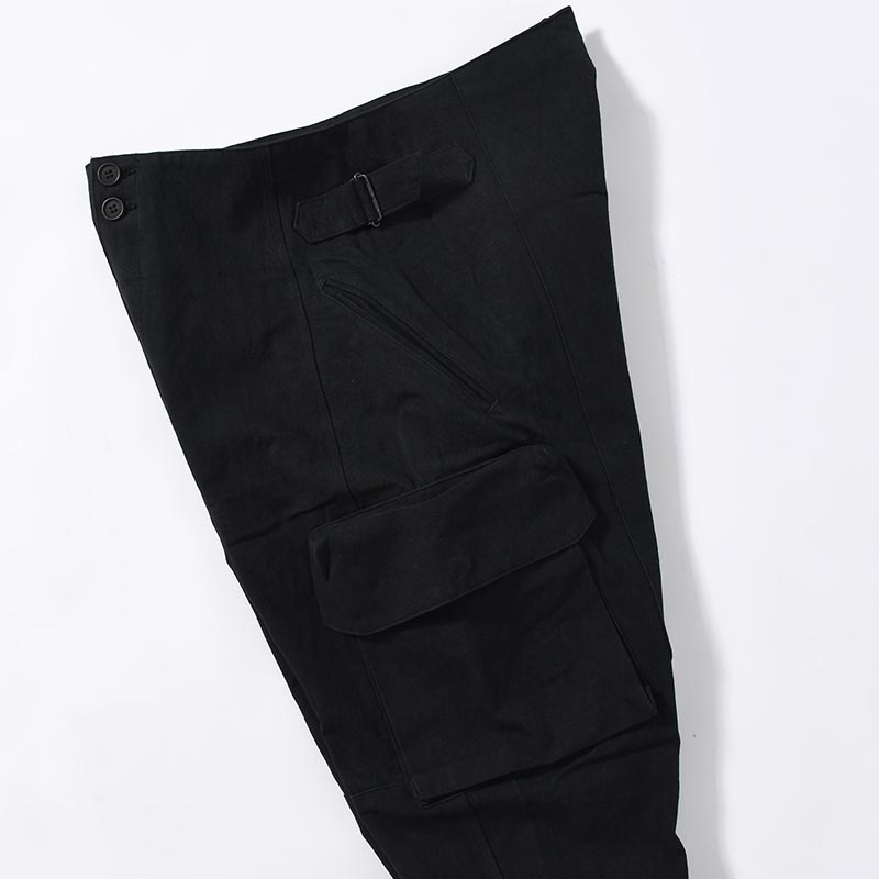 STEREOSCOPIC POCKET PANTS -BLACK-