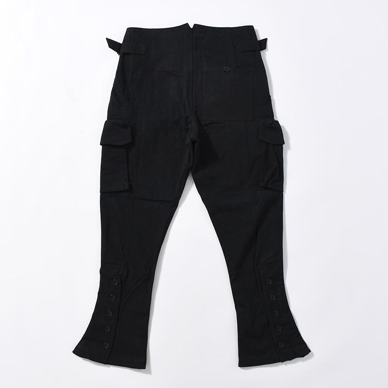 STEREOSCOPIC POCKET PANTS -BLACK-