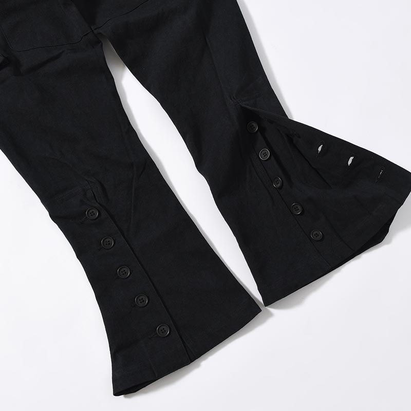 STEREOSCOPIC POCKET PANTS -BLACK-