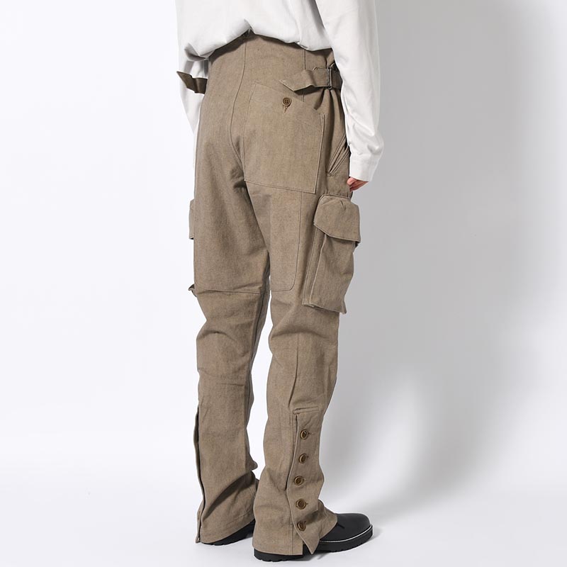 STEREOSCOPIC POCKET PANTS -KHAKI BEIGE-