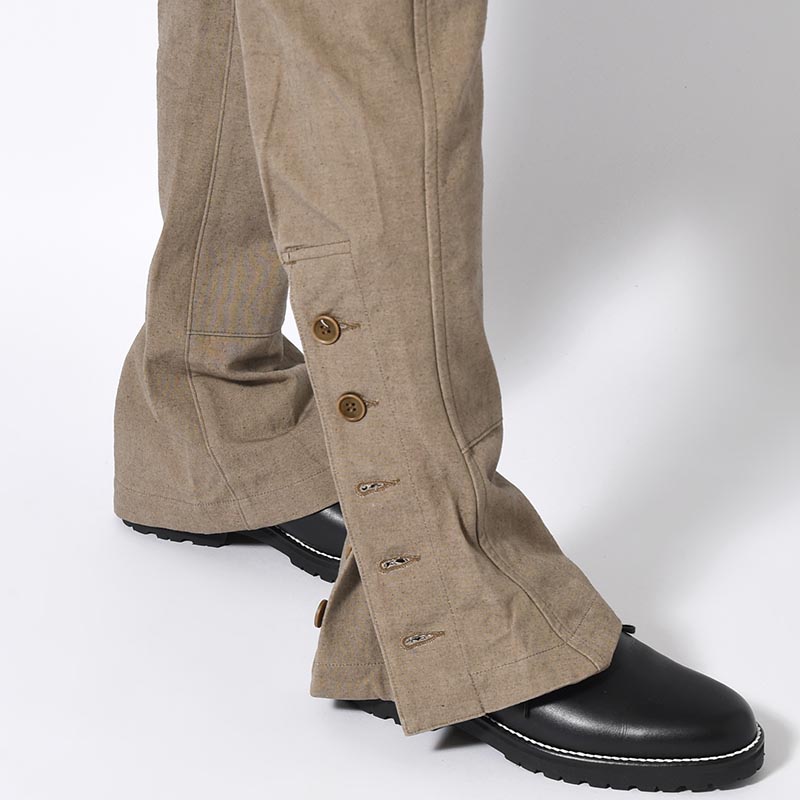 STEREOSCOPIC POCKET PANTS -KHAKI BEIGE-