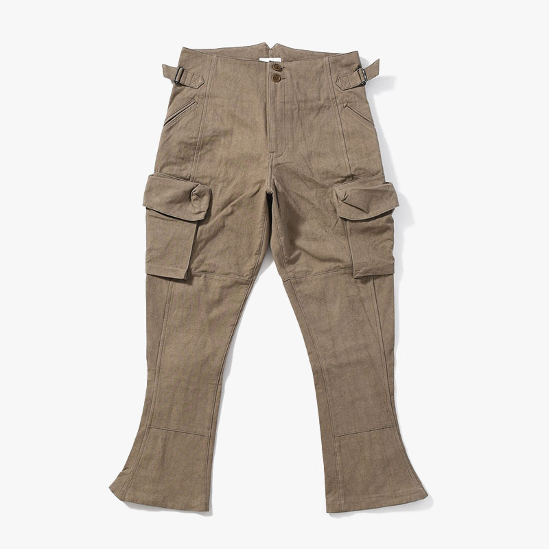 STEREOSCOPIC POCKET PANTS -KHAKI BEIGE-