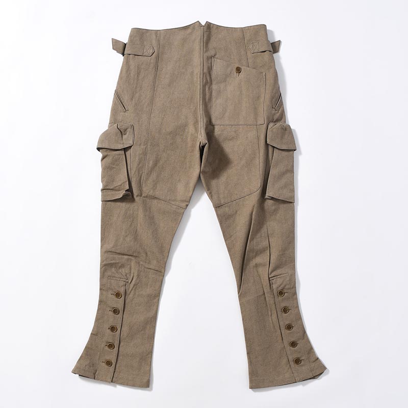 STEREOSCOPIC POCKET PANTS -KHAKI BEIGE-