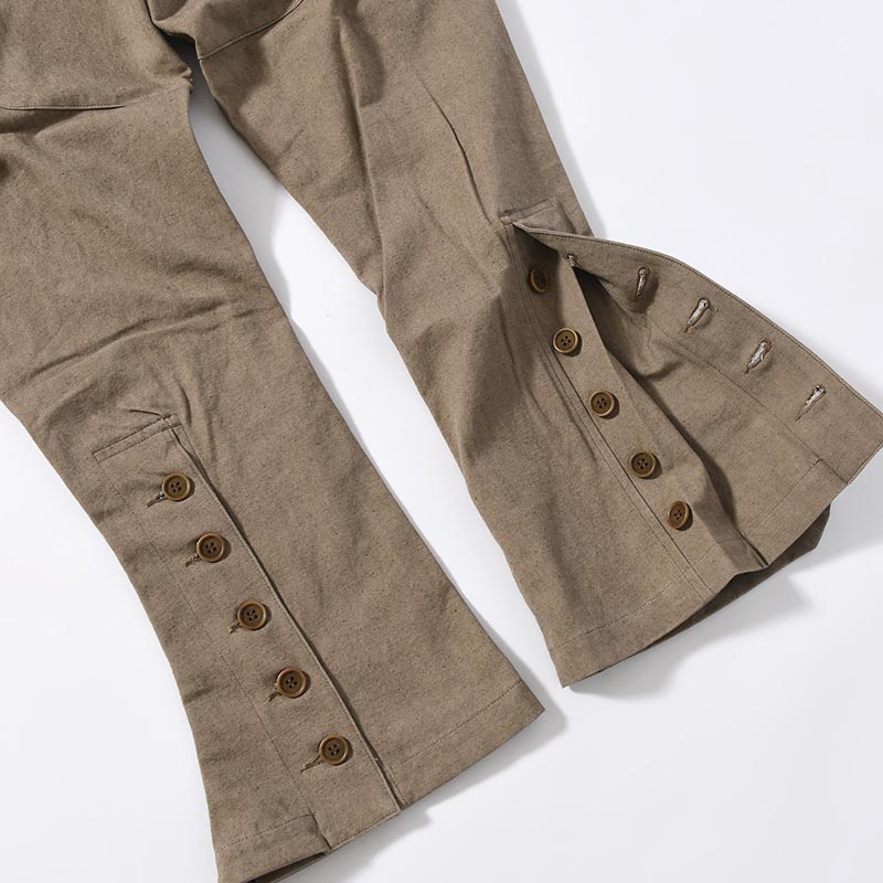 STEREOSCOPIC POCKET PANTS -KHAKI BEIGE-