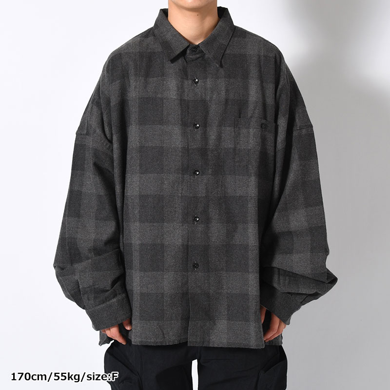 5X SHIRT (SHORT LENGTH) -DARK GRAY-