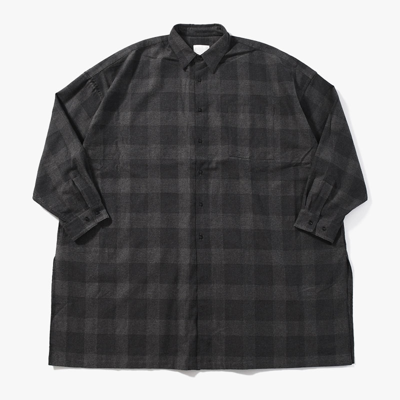 5X SHIRT (LONG LENGTH) -DARK GRAY-