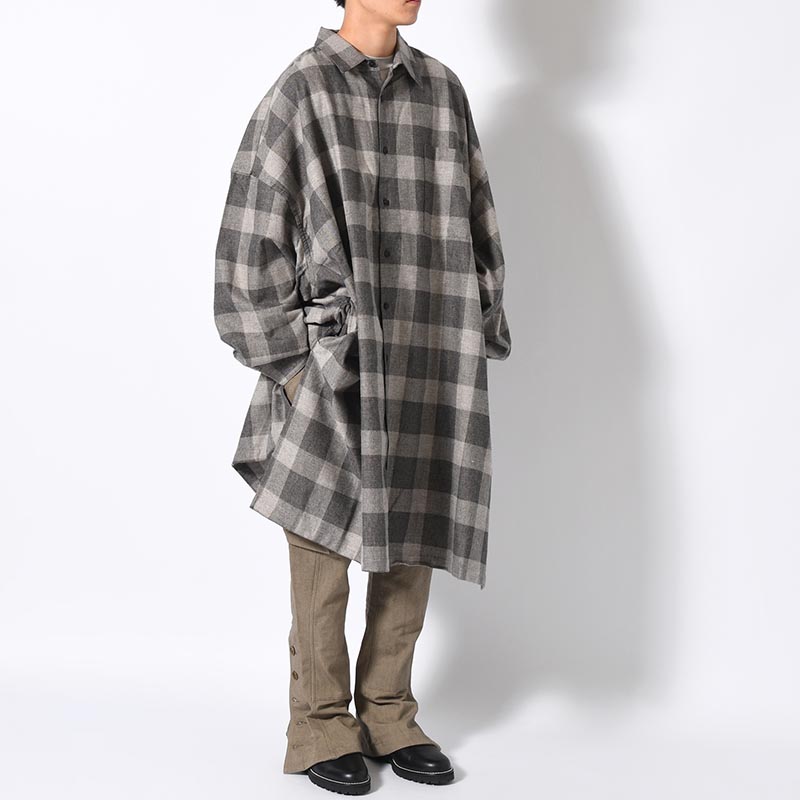 5X SHIRT (LONG LENGTH) -LIGHT GRAY-