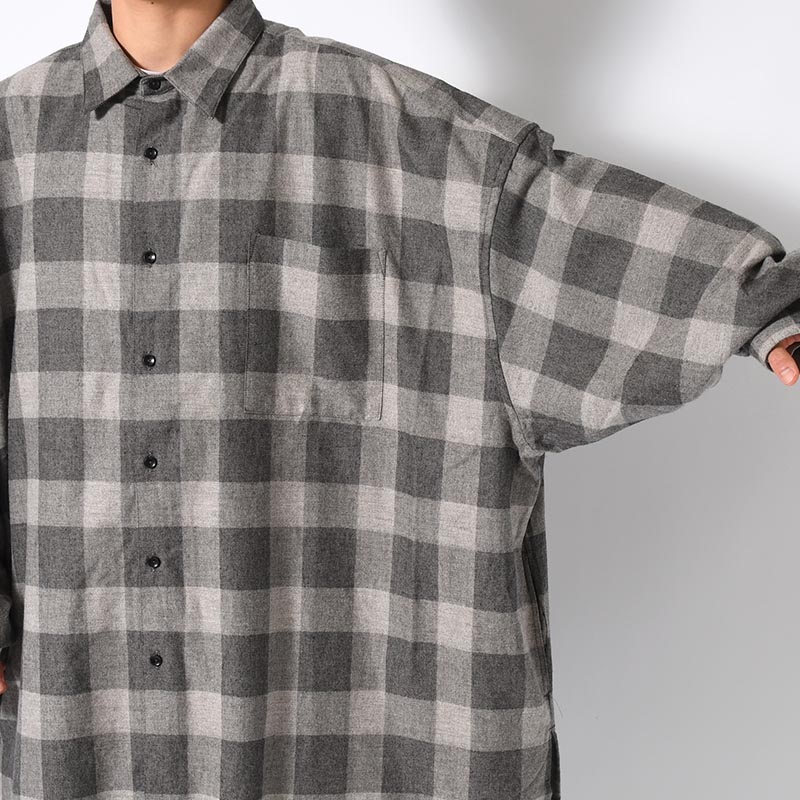 5X SHIRT (LONG LENGTH) -LIGHT GRAY-