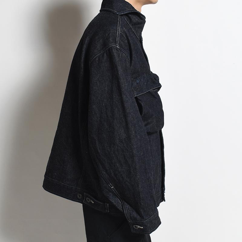 SELVEDGE DENIM JACKET -INDIGO (ONE WASH)-