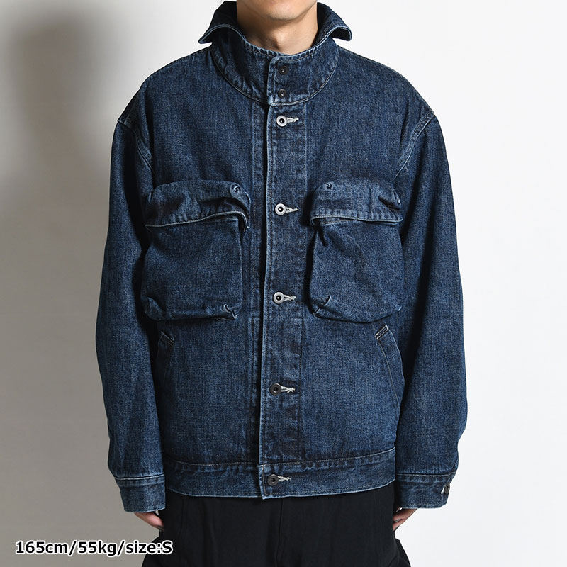 SELVEDGE DENIM JACKET -INDIGO (USED FINISH)-