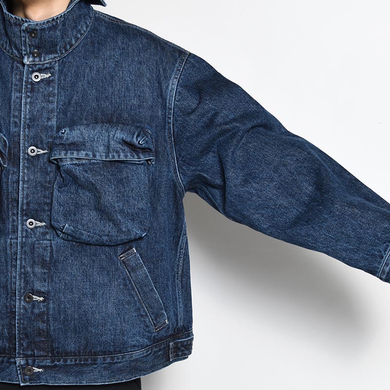 SELVEDGE DENIM JACKET -INDIGO (USED FINISH)-