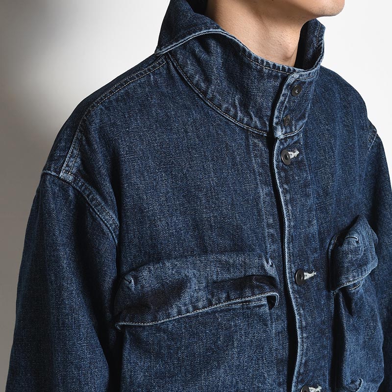 SELVEDGE DENIM JACKET -INDIGO (USED FINISH)-