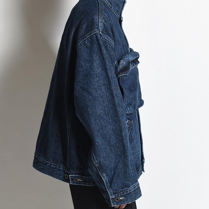 SELVEDGE DENIM JACKET -INDIGO (USED FINISH)-