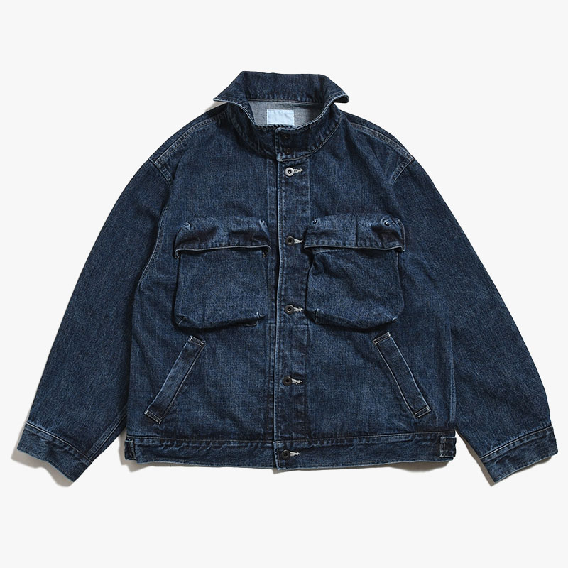 SELVEDGE DENIM JACKET -INDIGO (USED FINISH)-